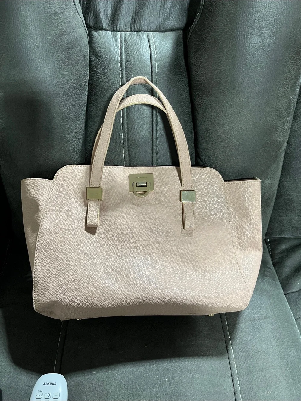 Ivanka Trump Blush Pink Tote with Gold Hardware